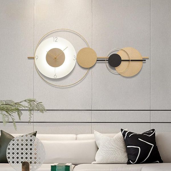 

modern home decoration iron art led wall clock living room bedroom hangings digital clocks