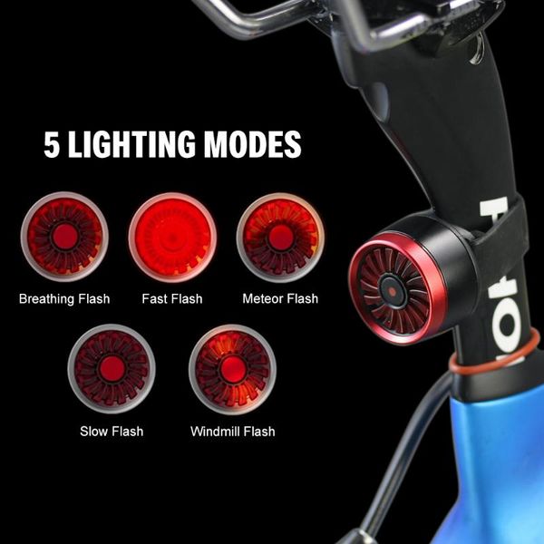 

bike light rear usb rechargeable bicycle accessories front tail lamp safety warning strobe lights