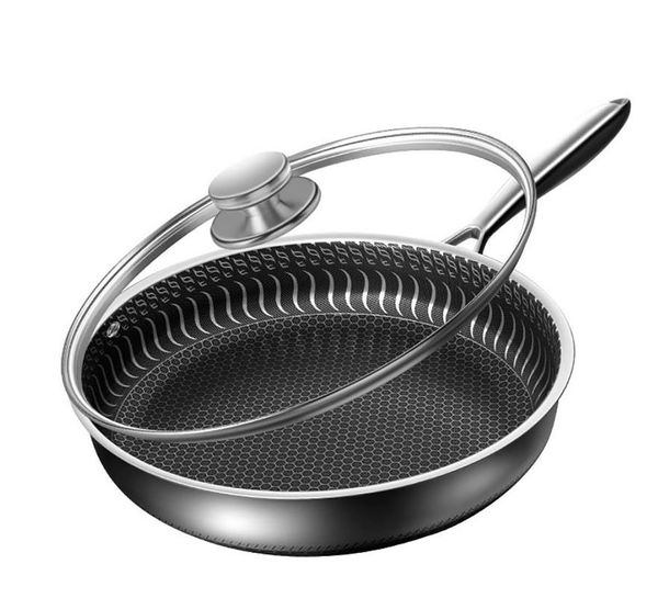 

stainless steel uncoated non-stick pan,suitable for gas induction cooker pans