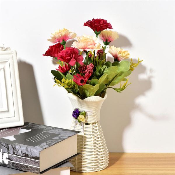 

decorative flowers & wreaths 10 heads splendid artificial carnations bouquet diy flower mother's day gifts wedding home christmas decor