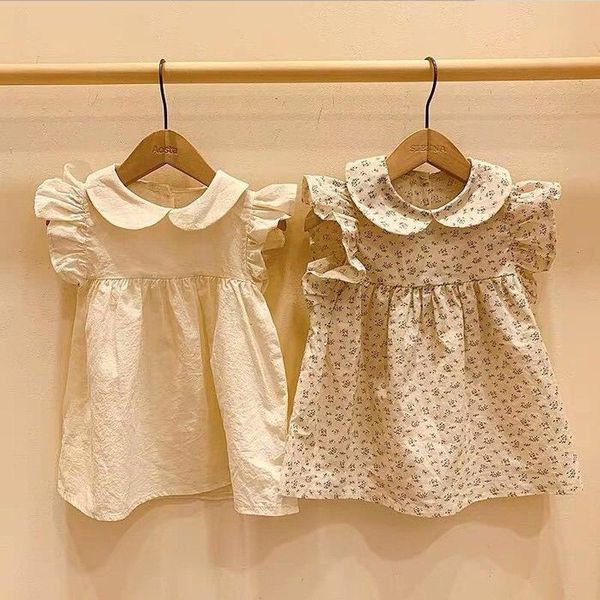 

girl's dresses koodykids summer baby girls vintage dress white princess toddlers cute casual floral 6m -3 years, Red;yellow
