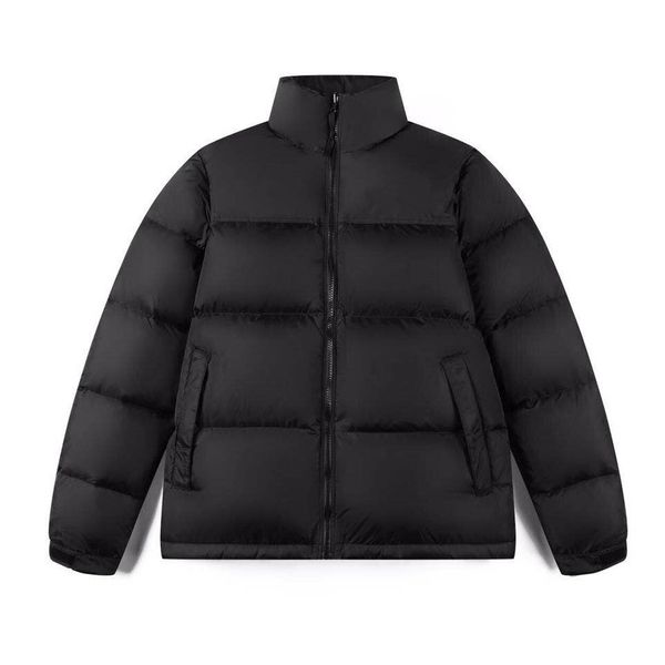 

mens down padded jackets fashion trend winter long sleeve zipper parkas coats designer male warm north thick overcoat couples windbreakers, Black