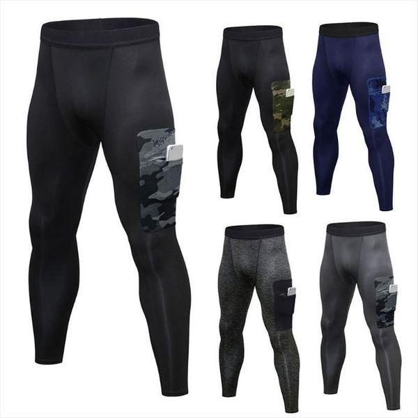 

sports running compression camouflage patchwork women pants large phone pocket base layer tights fitness gym leggings, Black