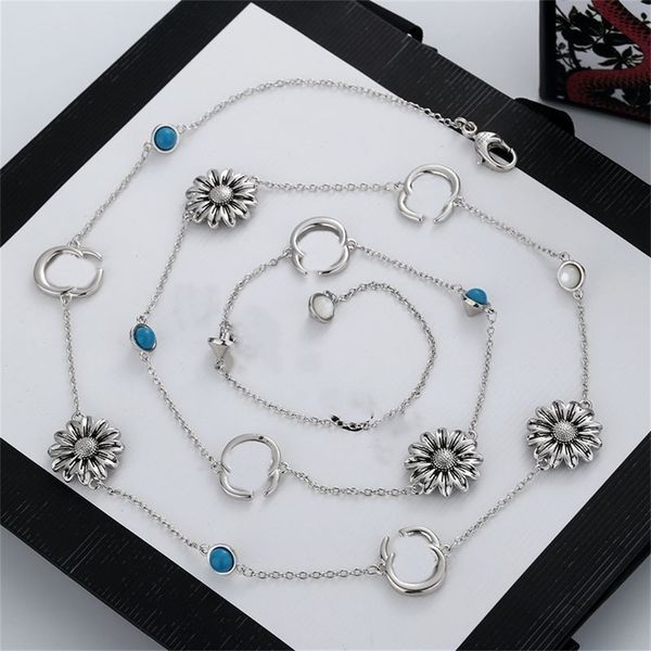 

choker product charm long silver-plated chain letter enamel necklace for woman jewelry supply, Golden;silver