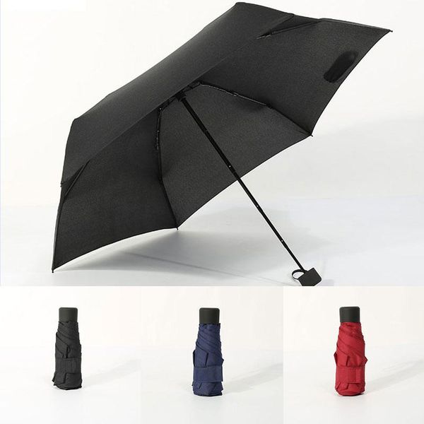 

umbrellas women luxury lightweight umbrella black coating parasol 5 fold sun rain travel protable pocket mini