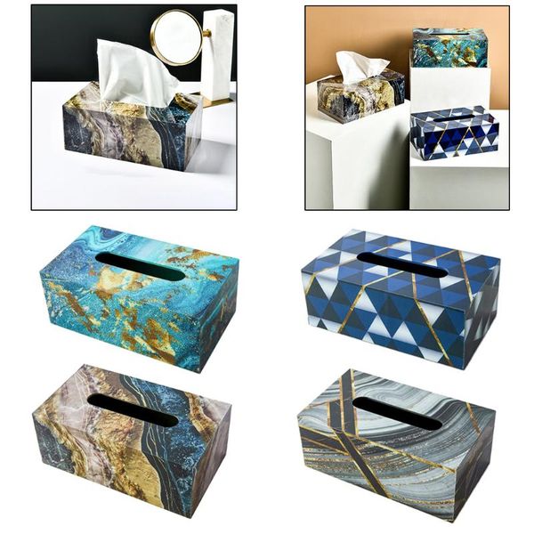 

retro elegant office tissue box luxury holder dispenser car decor stand rack boxes & napkins