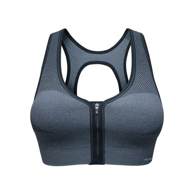 

sports bra front zipper women's yoga fitness shaping running wireless seamless u-shaped underwear outfit