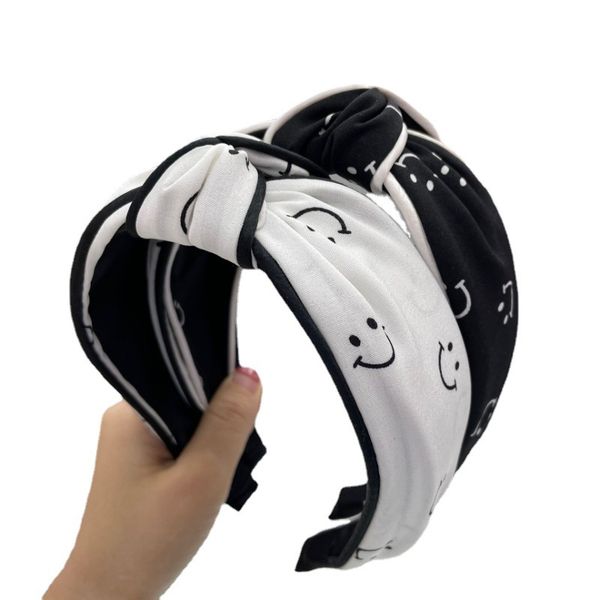 

10pcs/lot popular knotted print cloth headband for women girls headdress fashion headpiece accessories women hairband, Slivery;white