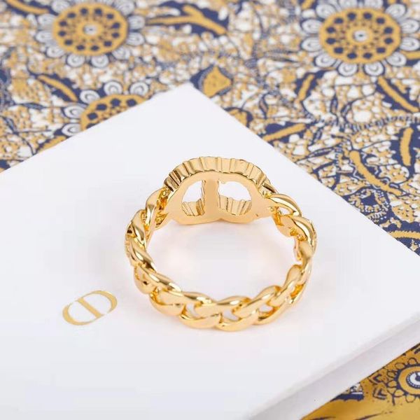 

fashion couple rings star d di's same letter brass worn femininity, Silver