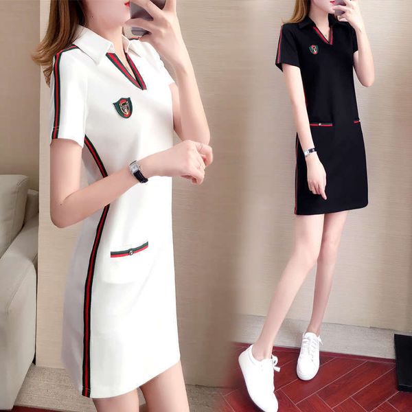 

women's large casual dresses summer dress, Black;gray