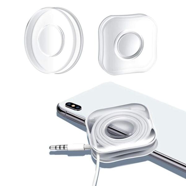 

hooks & rails magic nano stickers phone holder universal car bracket no trace casual paste rubber pad wall cable manager stand