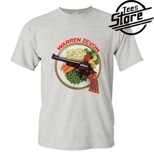 

new warren zevon singer logo men's grey t-shirt size s-3xl, White;black