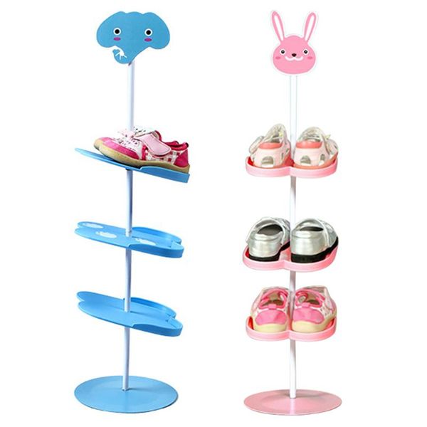 

clothing & wardrobe storage floor-standing shoe rack kid children cartoon animal pattern shoes organizer holder stand capacity home furnitur