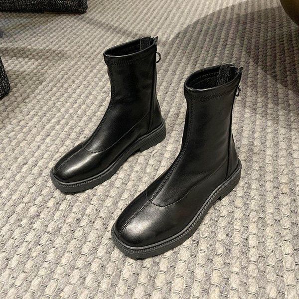 

boots women's summer rubber for winter shoes 2021 woman platform shoe female high womens luxury fashion boot, Black