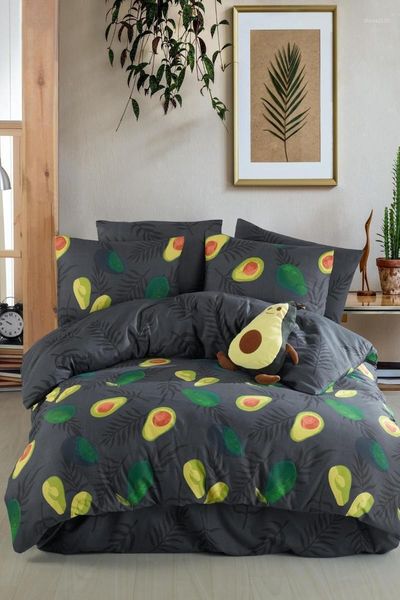 

bedding sets avocado dark 100% cotton single duvet cover set 86825720011841