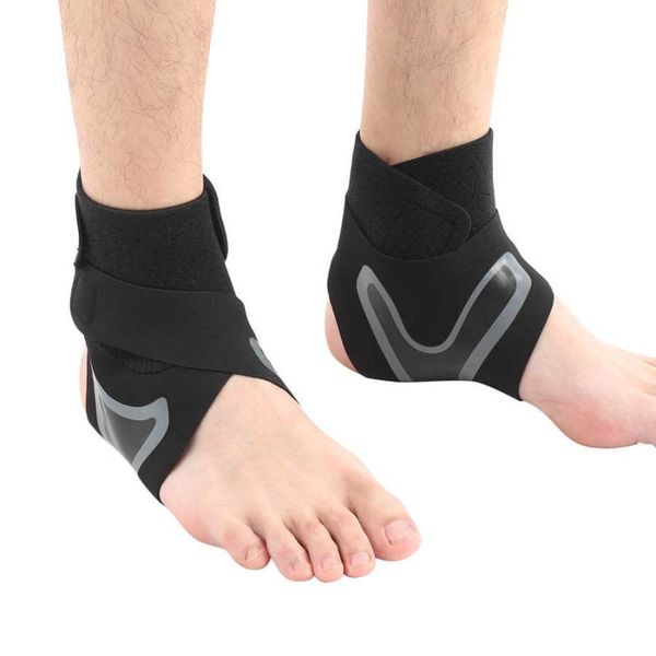

safety sport ankle guard sleeve compression sprain prevention outdoor basketball protective gear elastic bands support, Blue;black