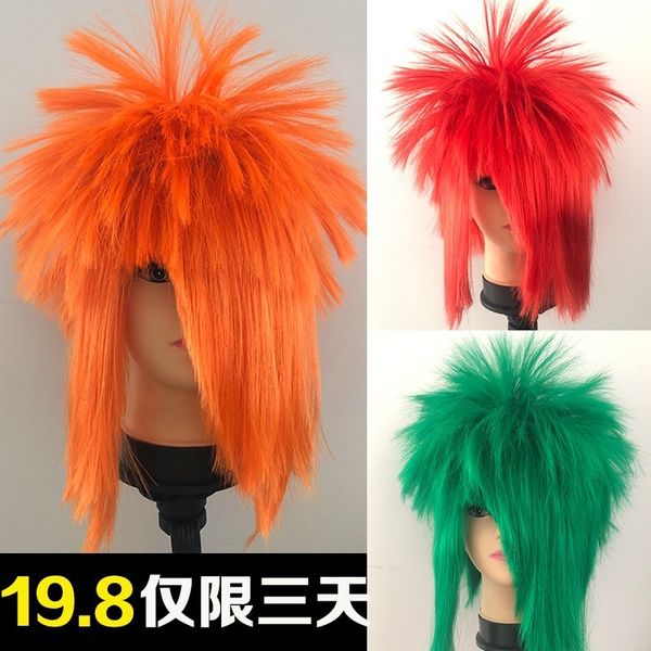 

family matt love buried wig non mainstream male explosive head female funny sand sculpture performance prop headgear, Black