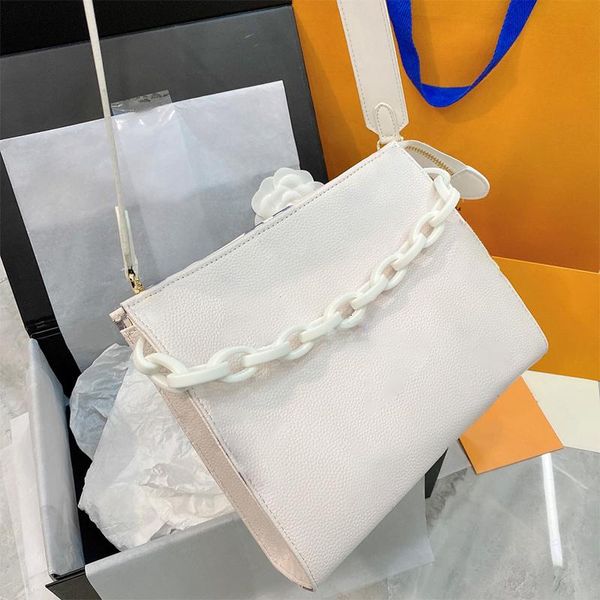 

clutch bags cross body wallet designer bag totes crossbody handbags chain decoration high-end fashion brand women's genuine leather siz, Black;red