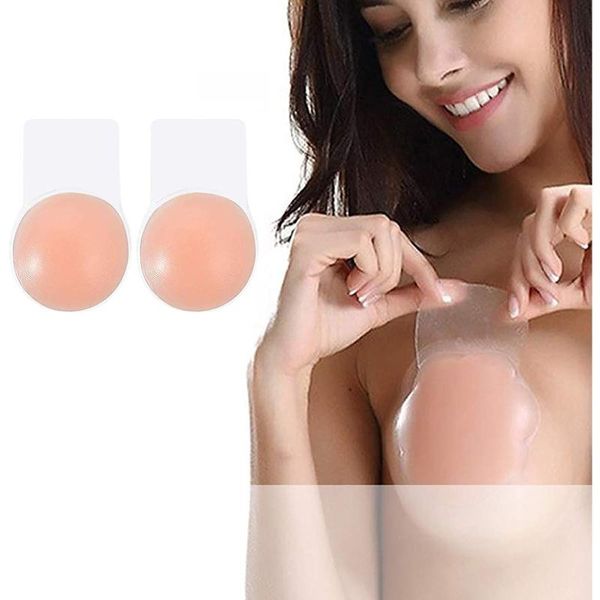 

yoga outfit 1 pair women nipple cover reusable covers charm boob tape silicone breast sticker pezon self-adhesive woman accesoires