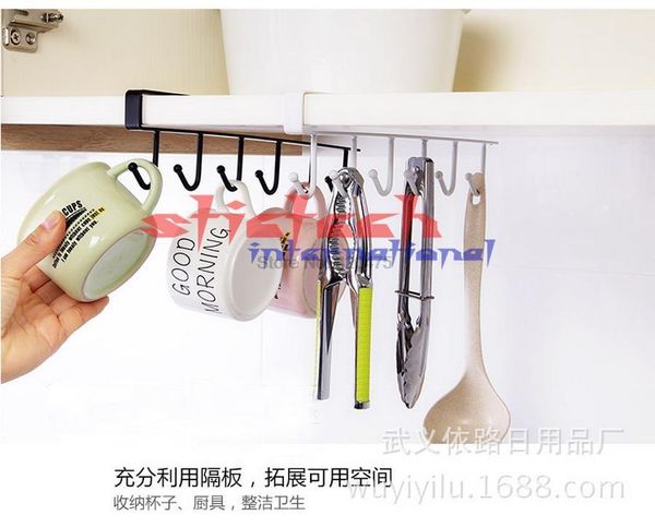 

hooks & rails by dhl 200pcs iron kitchen storage rack cupboard hanging hook shelf dish hanger chest bathroom organizer holder