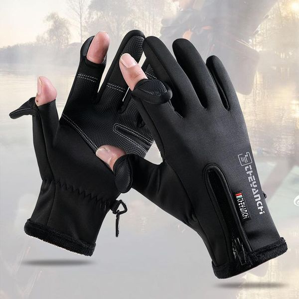 

cycling gloves winter premium waterproof touchscreen keep warm for men women psen999, Black