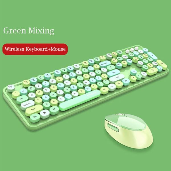 

keyboard mouse combos wireless and combo, 2.4g colorful set girls lovely