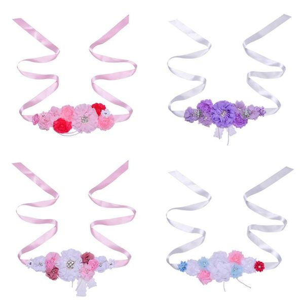 

belts women's dress with flower belt, simple lace, pearl waist seal, burr, water diamond accessories wholesale, Black;brown