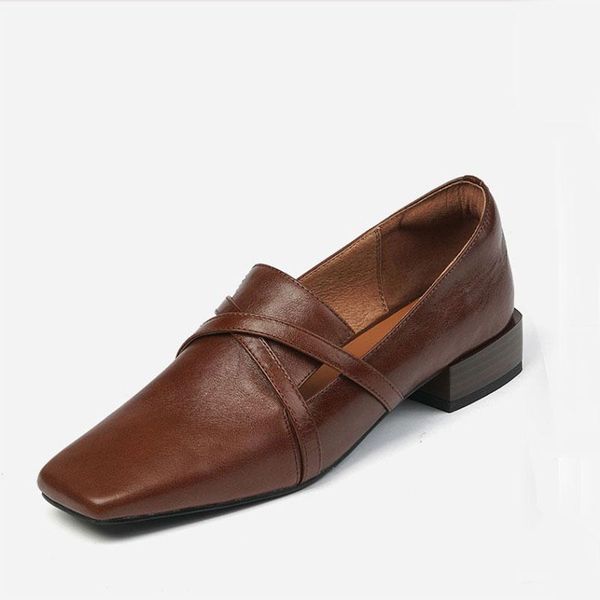 

slippers heels pumps shoes elegant women genuine leather for female est brown 2021 spring autumn ladies dress, Black