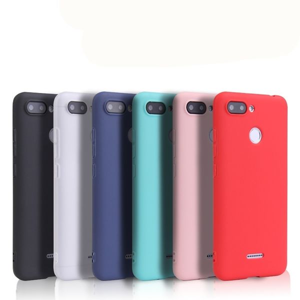 Für Xiaomi Redmi 6 Hülle Xiaomi Redmi 6 Redmi6 5,45 Zoll Luxuriöse, ultraklare und matte TPU-Silikon-Handyhülle