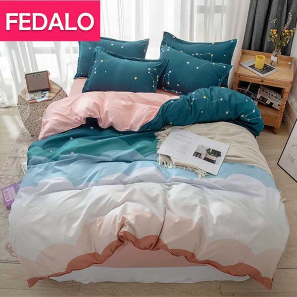 

bedding sets four-piece set, washed cotton single and double student dormitory supplies, three-piece bed linen duvet cover