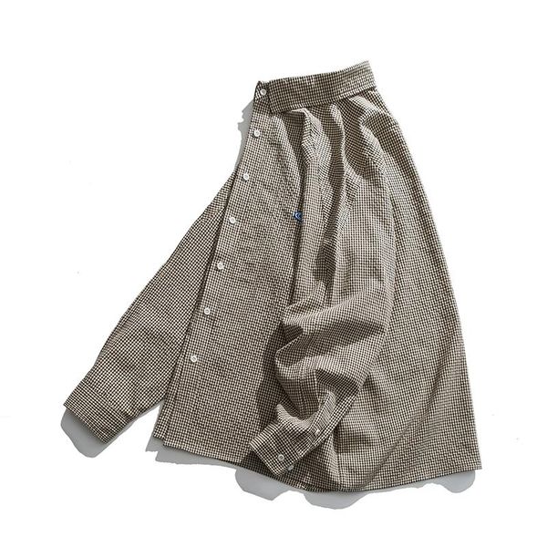 

men's casual shirts 2021 autumn shirt, White;black