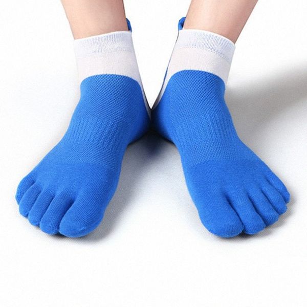 

38-43 men outdoor sports bicycle socks 1pair breathable 5 finger toe slipper sock coolmax pro cycling running socks bc0337 32no#, Black
