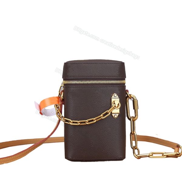 

women's shoulder bag canvas phone bucket detachable strap chain buckle printing messenger bags shoulders handbag 44914 l087