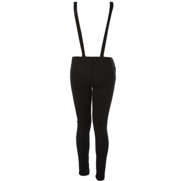 

women's jumpsuits & rompers women loose denim bib hole pants summer overalls jeans demin casual trousers jumpsuit z, Black;white