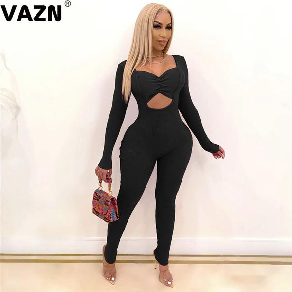 

unusual club young soft jumpsuits strapless full sleeve women high waist skinny pencil women's & rompers, Black;white