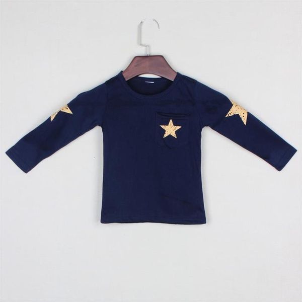 

details boys long sleeve ,children cotton t shirt ,cartoon star age 2~8y, Blue
