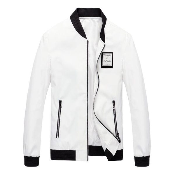 

men's jackets baseball jacket solid color slim fit stand collar zipper design bomber casual autumn pilot coat plus size 8xl, Black;brown