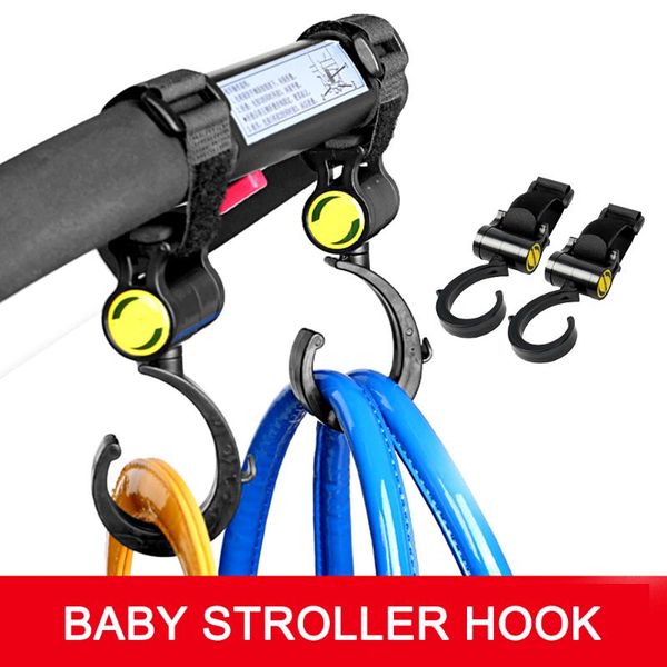 

stroller parts & accessories 2/4/6 pcs hook baby bag hooks 360 degree rotate hanger pram cart mummy