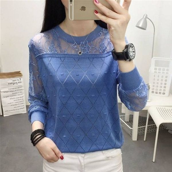 

t-shirt t-shirt black lace bottomed blouse women's korean 2021 summer new slim with mesh hole, White