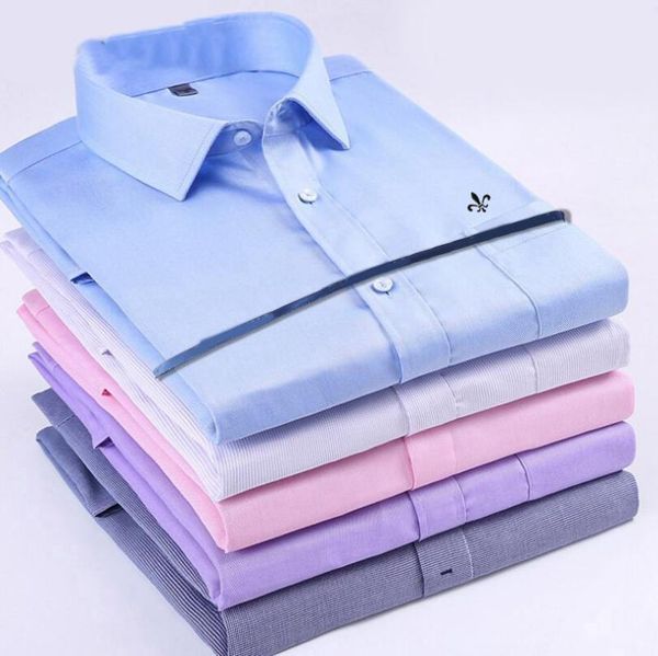 

men's casual shirts dudalinas shirt male solid brand clothing pocket mens long sleeve plus size slim fit men clothes 9xl, White;black