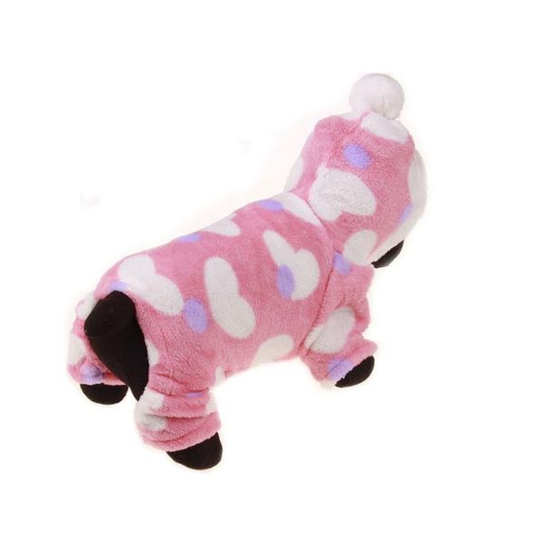 

dog apparel pet cat fleece winter warm pajamas hoody puppy clothes jumpsuits