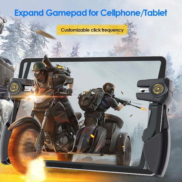 

mobile pubg game controller six finger gamepad trigger for tablet phone controllers & joysticks