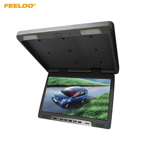 

car video feeldo 20.1" roof mounted lcd bus monitor flip down tft with ir transmitter 3 colors #am1298
