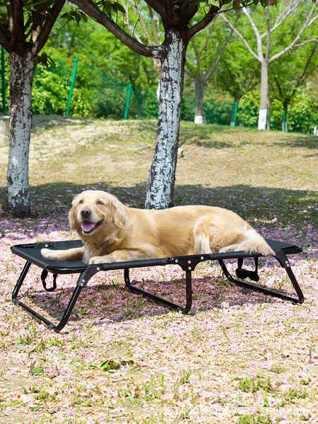 

kennels & pens foldable dog marching bed small large cat off-ground dodou golden retriever nest pet
