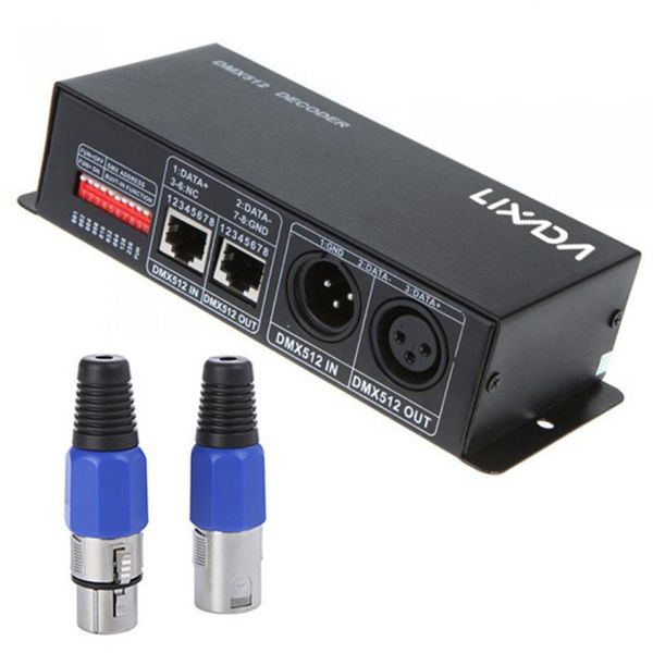 

controllers dc 12v-24v 3 channel dmx decoder led controller for rgb strip light dmx512 dimmer driver supplies