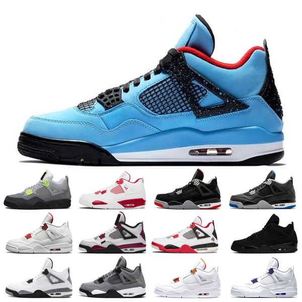 

2021 new basketball shoes 4s man cat taupe haze shimmer desert moss white oreo cement university blue sail pine green pure money bred diy ne