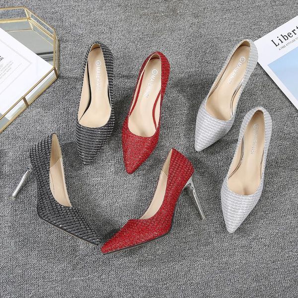 

dress shoes woman 11cm high heels women pumps ladies office heel pointed toe summer for shoe, Black