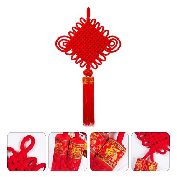 

christmas decorations 1pc vintage large size chinese knot red tassel