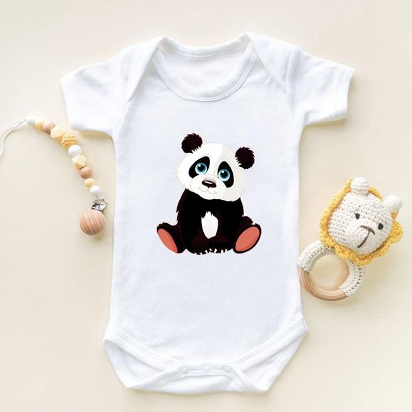 

rompers cotton born bodysuits baby clothes girls outfits toddler boys jumpsuit panda animal print infant clothing, Blue