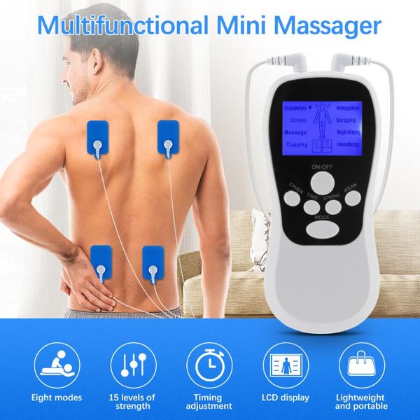 

electric massagers massager 8mode ems herald ten machine acupuncture body massage muscle stimulator electrostimulator health care